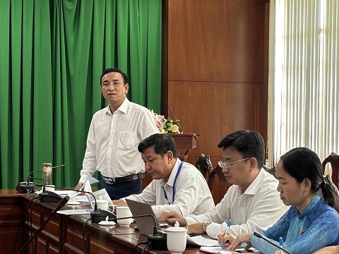 Tổ Công tác số 02 của Ban Thường vụ Tỉnh ủy làm việc với Thường trực Thành ủy Biên Hòa để nắm tình hình triển khai thực hiện phần mềm Sổ tay đảng viên điện tử Đảng bộ tỉnh